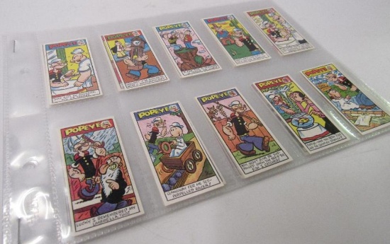 1961 Primrose Confections Popeye Trading Cards Complete Set (50)