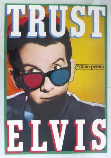 Elvis Costello/TRUST 1981 Promo Poster