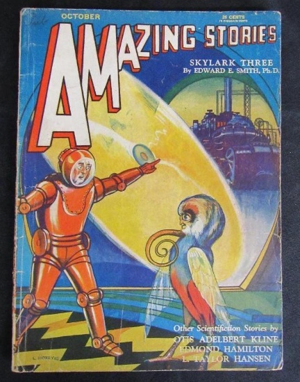 Amazing Stories (October, 1930) Sci-Fi Pulp Early!