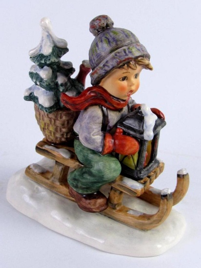 Hummel #396 Ride Into Christmas Large Size 6" Figurine