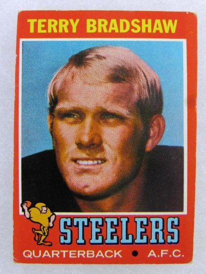 1971 Topps Football #156 Terry Bradshaw RC Rookie Card