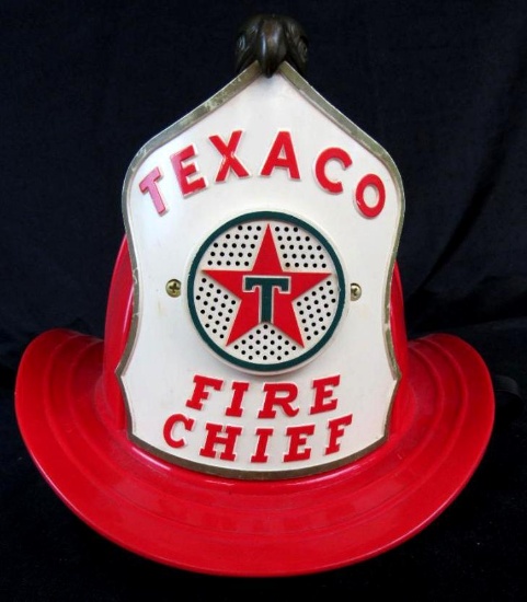 Vintage 1950's/60's Texaco Fire Chief Childs Helmet