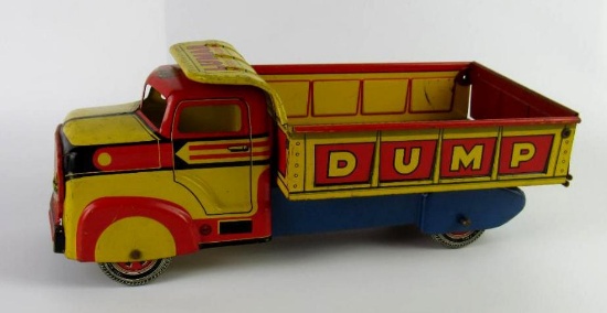 Antique Original 1950's Marx 12" Lumar Construction Dump Truck