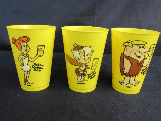 (3) 1974 Flintstones-Arthur Treachers Cups