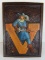 Excellent Old Carved Wood Viginia Cavaliers Wall Hanging