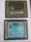 (2) Antique Glass Advertising Slides-Hair Tonic, Face Cream