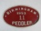 Vintage 1953 Birmingham Michigan Peddler License Plate