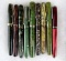 Collection of Antique Fountain Pens- Parker, Pacific, Wearever, Eversharp+