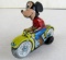 Antique Linemar Japan Tin Friction Mickey Mouse Motorcycle 3.5