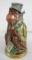 Excellent Antique Figural Lidded Beer Stein Monkey with Pipe- E&R Western Germany