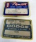 (2) Vintage (1960's) Employee Badges Plymouth Detroit Assembly, & Dodge Assembly Plant