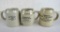 (3) Antique Pre-Prohibition Stoneware Beer Mugs All Detroit Advertising/ Motto Mugs