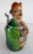 Excellent Vintage Lidded Figural Beer Stein E&R Western Germany