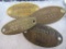 (4) Antique Stanolind Oil & Gas Co. Brass Tags