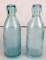 (2) Antique Merritt & Co. Helena Montana Blob Top Soda Bottles