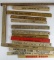 Grouping Antique Advertising Rulers