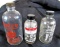 Lot (3) Small Glass Automotive Oil Bottles Sohio, Delco, Burn-Rite