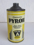 Excellent Antique Pyroil Cone Top Metal Motor Oil Can