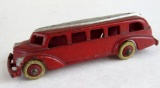 Excellent Antique Hubley Cast Iron Original Art Deco Bus 5.5