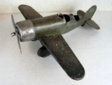 Rare Antique Steelcraft Pressed Steel Lockheed Sirius Airplane HUGE