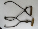 (2) Sets Antique Advertising Ice Tongs