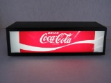 Vintage Coca Cola Metal & Lexan Lighted Sign