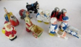 Collection of Vintage Plastic Ramp-Walker Toys