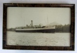 Antique Original SS Princess Louise Steamship Photo in Alaska Framed