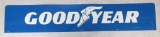 Vintage 1975 Dated Goodyear Tires Dbl. Sided Metal Sign 6ft.