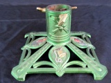 Antique Art Deco Cast Metal Christmas Tree Stand