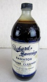 Antique Packard Radiator & Engine Cleaner Paper Label Glass Bottle