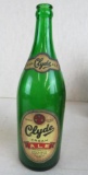 Antique Clyde Cream Ale Quart Paper Label Green Beer Bottle- Enterprise Brewing, Fall River, Mass.