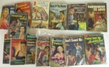 Lot (14) Antique Paperback Books All Pin-Up Type Covers/ Pulp Sleaze, Crime Noir, etc