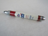 Excellent Vintage Sohio HQD Motor Oil Pen Style Flashlight