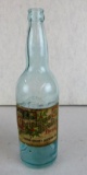 Rare Antique Huron County Brewing Co. Christmas Brew Paper Label Beer Bottle Sebawing, Michigan