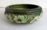 Antique Roseville Pottery Dogwood Low Bowl 7