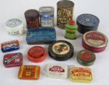 Grouping Antique Small/ Miniature Advertising Tins- General Store