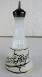 Antique Witch Hazel Clambroth Glass Barber Bottle