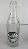 Rare Antique Bink's Beverages Escanaba, MI ACL Soda Bottle