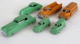 Lot (6) Antique Tootsietoy Cast Metal Cars/ Trucks