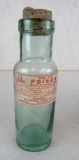 Antique Nitric Acid/ Poison Drug Bottle- Kildeer North Dakota