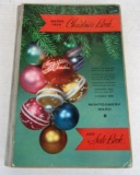 Vintage 1958 Wards Christmas Book Hardcover Catalog