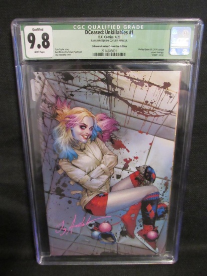 Dceased: Unkillables (2020) Classic Harley Quinn Virgin Variant Signed CGC 9.8
