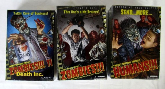 (3) Twilight Creations Zombies Board Games Sealed