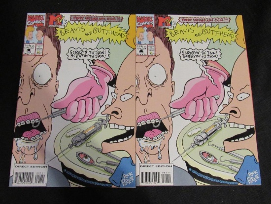 (2) Beavis & Butthead #1 (1994) Marvel Key 1st Issue