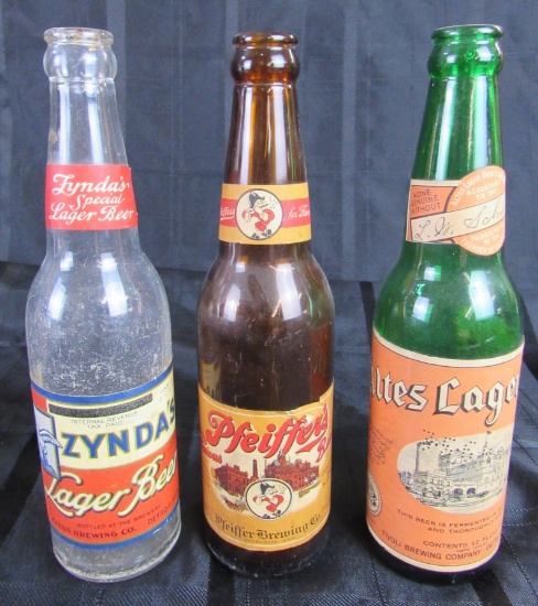 7 oz ACL vintage ACL SODA / POP BOTTLE:  OLD COLONY of E OHIO LIVERPOOL 
