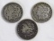 1881-S, 1883-S, 1887-S Morgan Silver Dollars