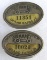 (2) Antique Fisher Body (GM) Grand Rapids Employee Worker Badges