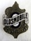 Antique Oldsmobile Porcelain Enameled Automobile Radiator/ Grill Badge