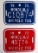 1973 & 1975 Honolulu Hawaii Bicycle License Plates
